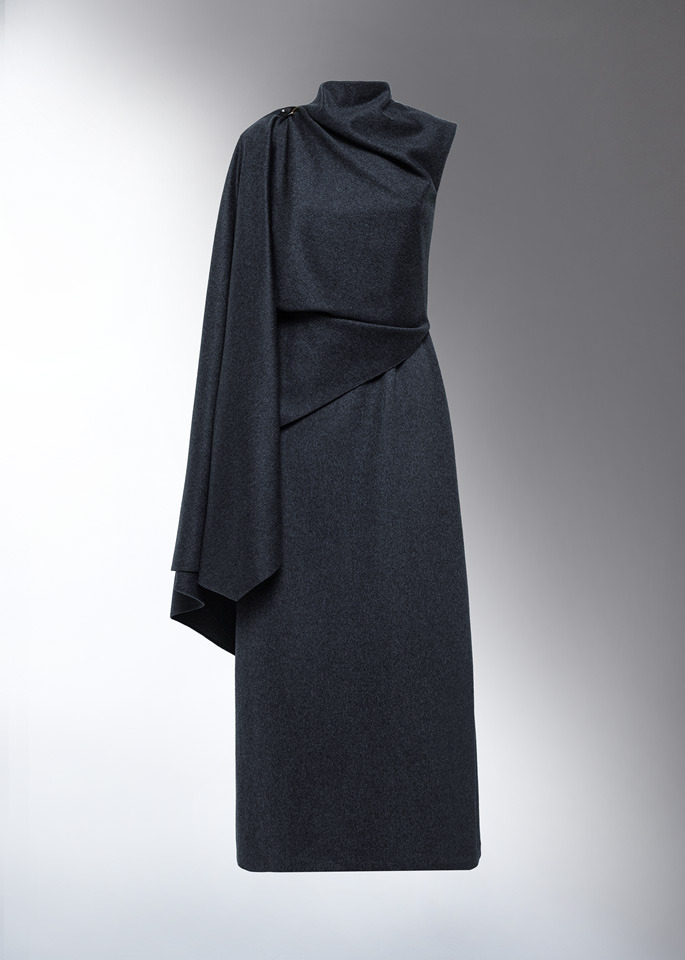 DEL CORE: SLEEVELESS SCARF LONG DRESS