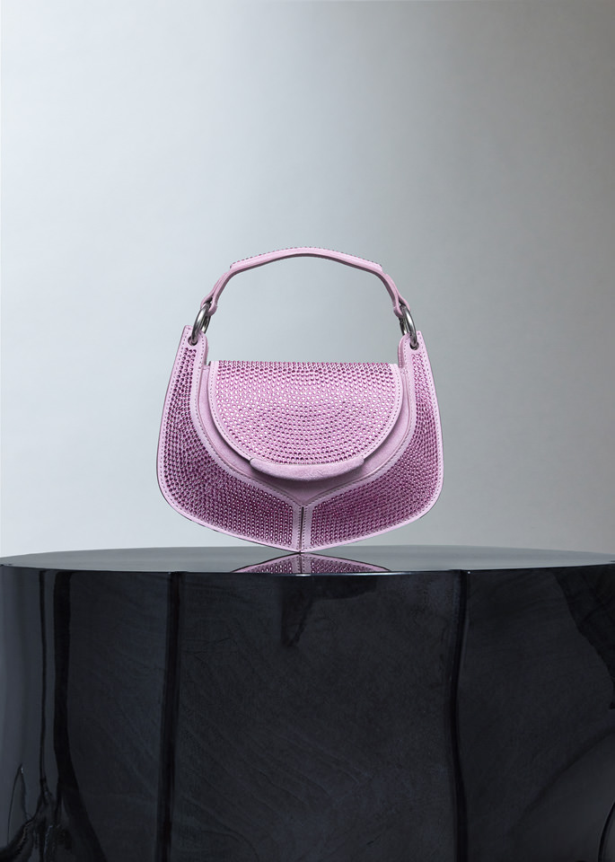 DEL CORE: BORSA BABY BEETLE CON STRASS