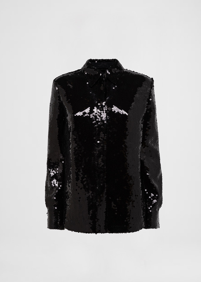 DEL CORE: CLASSIC FIT SEQUIN SHIRT