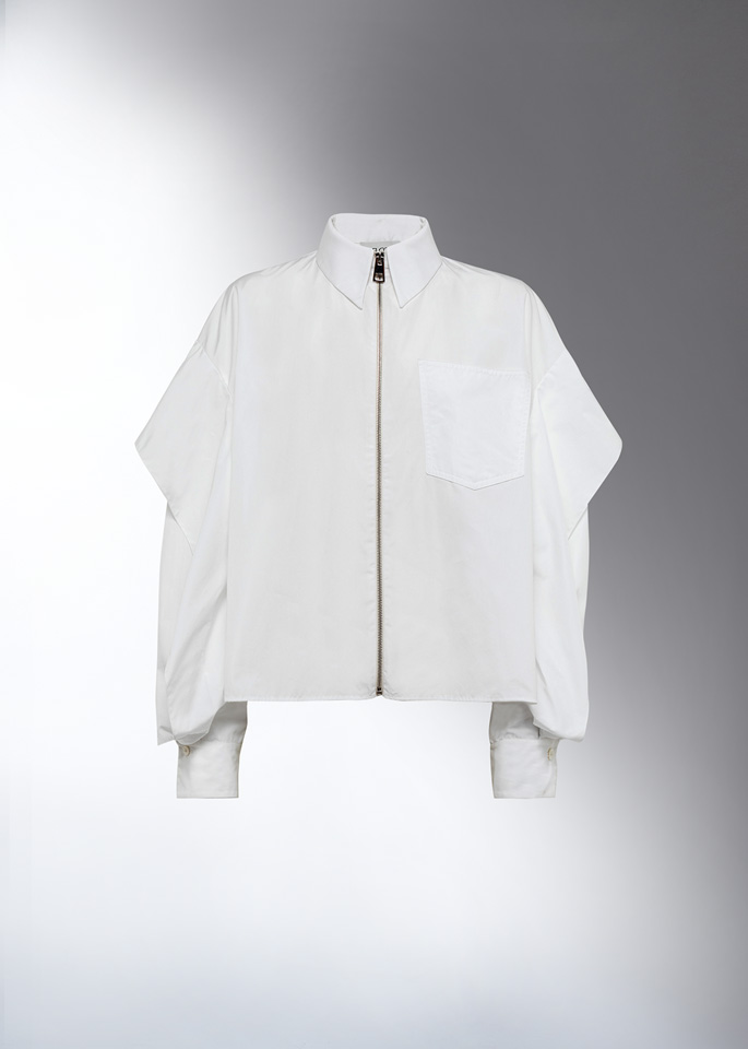 DEL CORE: WINGED ZIPPER-UP SHIRT