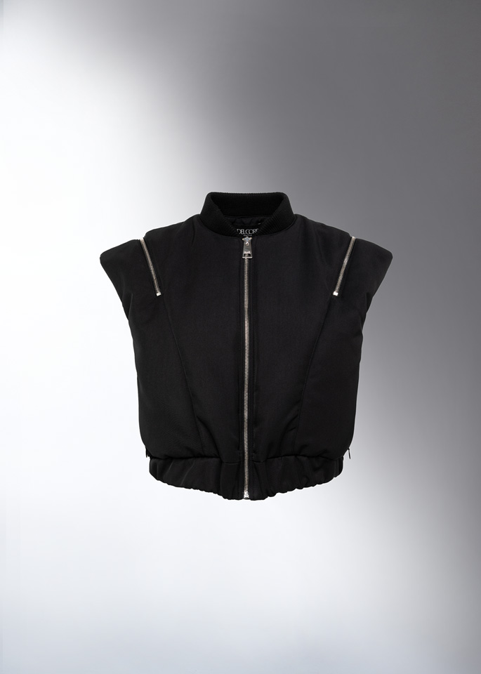 DEL CORE: GILET BOMBER CON ZIP