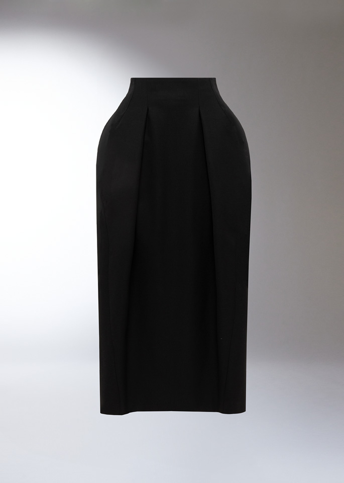 DEL CORE: PENCIL SKIRT WITH SCULPTED HIP