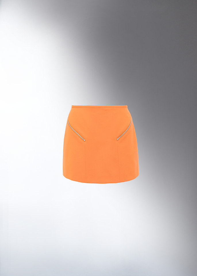 DEL CORE: ZIPPER MINI SKIRT