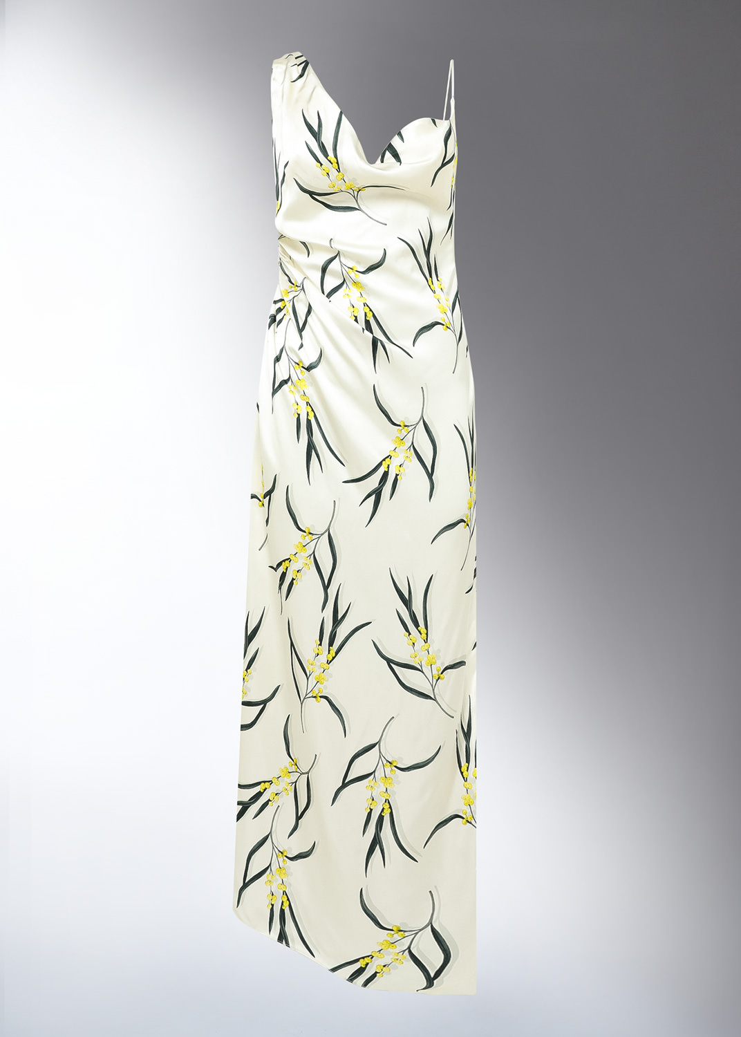 DEL CORE: DRAPED LONG SLIPDRESS