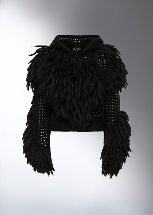 DEL CORE HOODY BOMBER WITH FRINGES