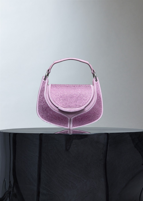 DEL CORE: BORSA BABY BEETLE CON STRASS