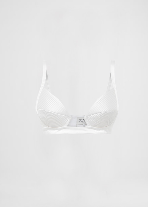 DEL CORE: BRA WITH TOPSTITCH IN SATIN