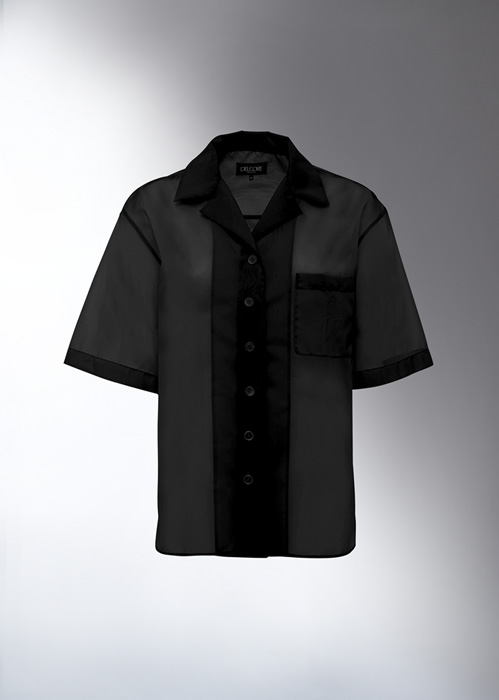 DEL CORE BOWLING SHIRT IN TECHNICAL NYLON