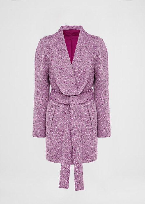 DEL CORE STRONG SHOULDER COAT WITH SHAWL COLLAR