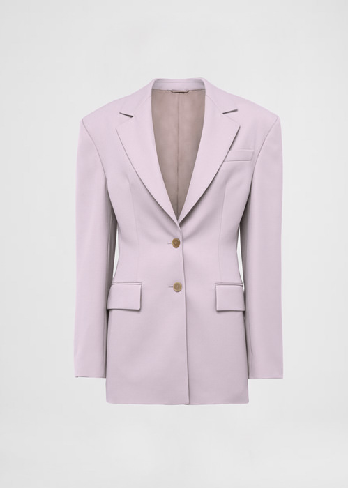 DEL CORE SINGLE BREASTED NOTCH LAPEL JACKET IN WOOL WITH FITTED WAIST