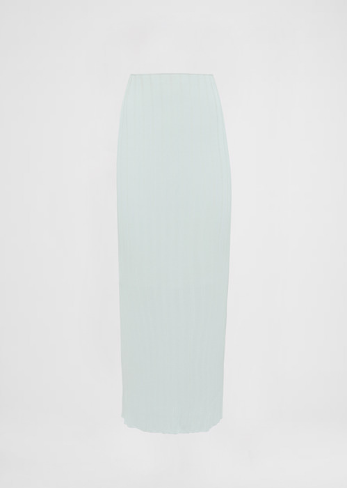 DEL CORE LONG RIBBED VISCOSE PENCIL SKIRT