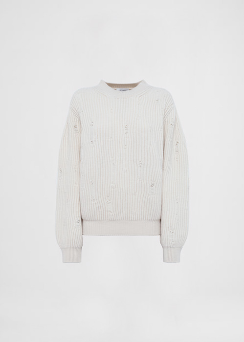 DEL CORE WOOL CASHMERE CREW NECK KNIT