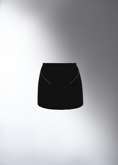 DEL CORE: ZIPPER MINI SKIRT