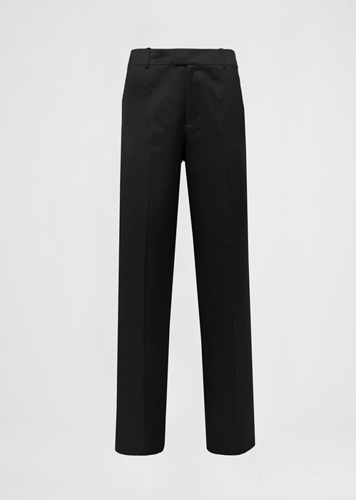 DEL CORE: LOW RISE SATIN VISCOSE STRAIGHT LEG TROUSER