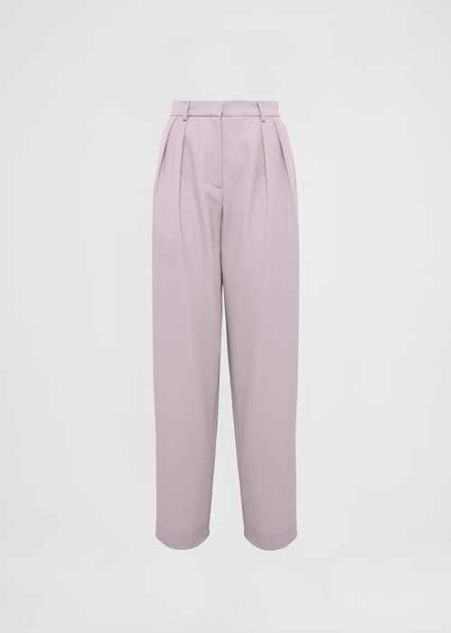 DEL CORE CARROT TROUSERS WITH FRONT PLEATSIN WOOL