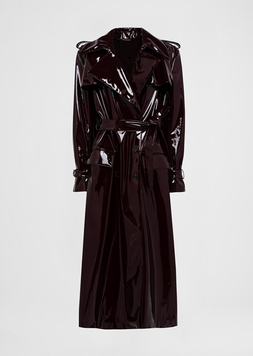 DEL CORE OVERSIZED VINYL TRENCH