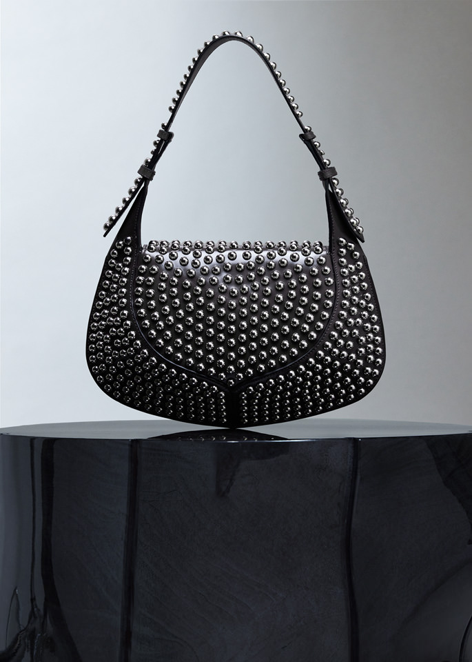 DEL CORE: HOBO BAG WITH STUDS