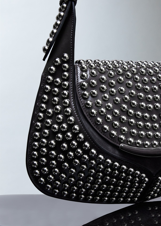 DEL CORE: HOBO BAG WITH STUDS