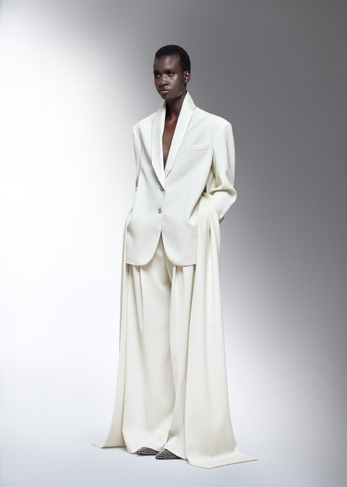 DEL CORE: BOXY JACKET WITH SHAWL COLLAR AND LONG SASH